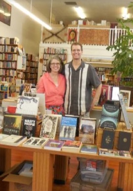 Glen and Melanie Sewell, the new owners of Winston Smith Books in Auburn, California