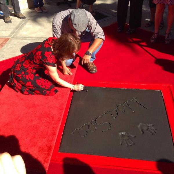Author Lisa See at Vroman's Walk of Fame