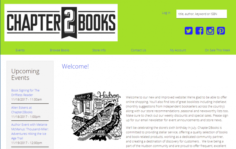 Chapter2Books homepage