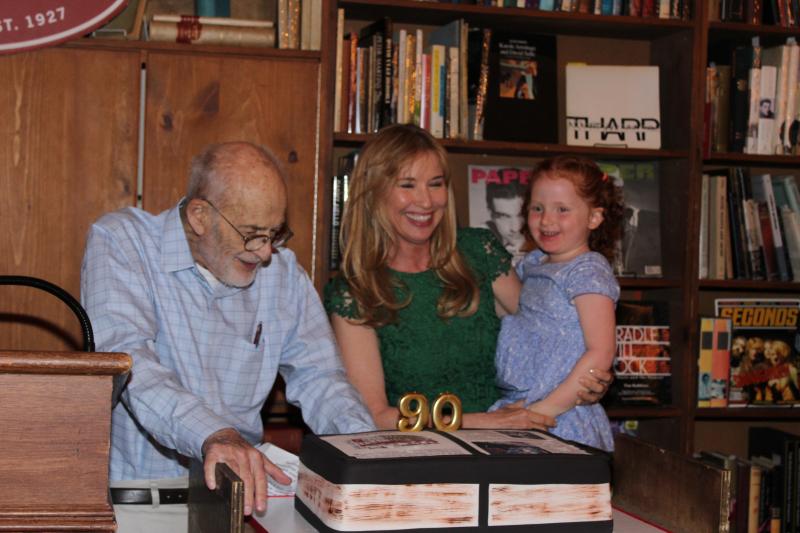 Strand Book Store co-owners Fred Bass along with Nancy Bass Wyden and daughter Scarlett