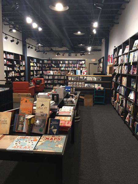 Interior of Word After Word Bookstore in Truckee, California