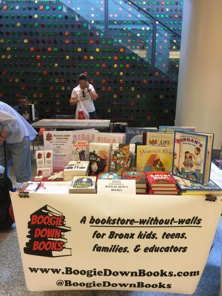 Boogie Down Books table