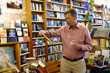 Governor Jim Hickenlooper visited Maria's Bookshop in Durango, Colorado, and other stores in the city's downtown were open for business.