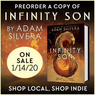 Adam Silvera book jacket debut for Infinity Son