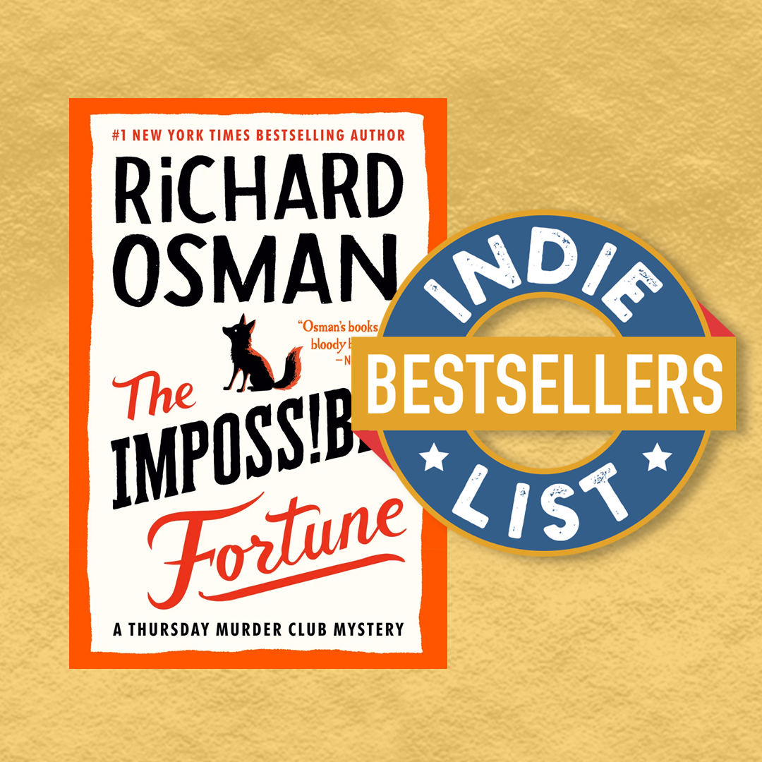 Cover image of The Impossible Fortune by Richard Osman with the Indie Bestsellers List logo.