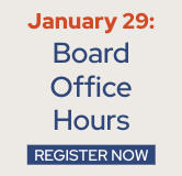 Register Now for the ABA Board Office Hours on January 29.