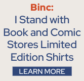 Binc's I Stand with Book and Comic Stores Limited Edition Shirt