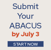 Submit your ABACUS by July 3!
