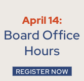Register for the April 14 ABA Board Office Hours