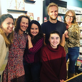 The staff of {pages} a bookstore.