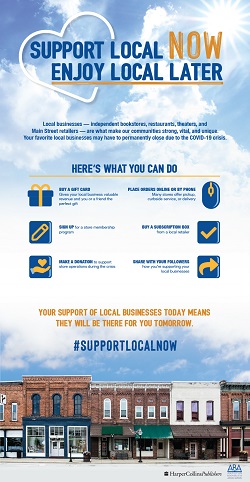 Support local now, enjoy local later Wall Street Journal ad