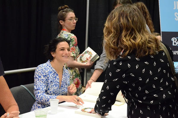 Jenny Slate signed copies of her upcoming book during the Happy Hour Author Signing event.