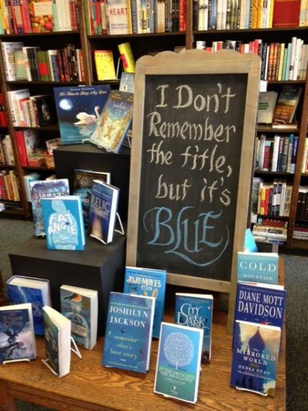 A display at Blue Willow Books