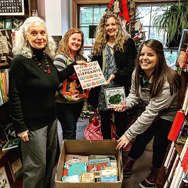 The Jackson County Health Department's CC4C team picked up a box of kids' books to donate at City Lights Books.