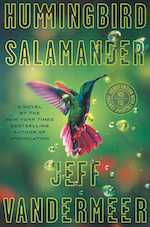 merchandise for Independent Bookstore Day - Jeff Vandermeer book Hummingbird Salamander