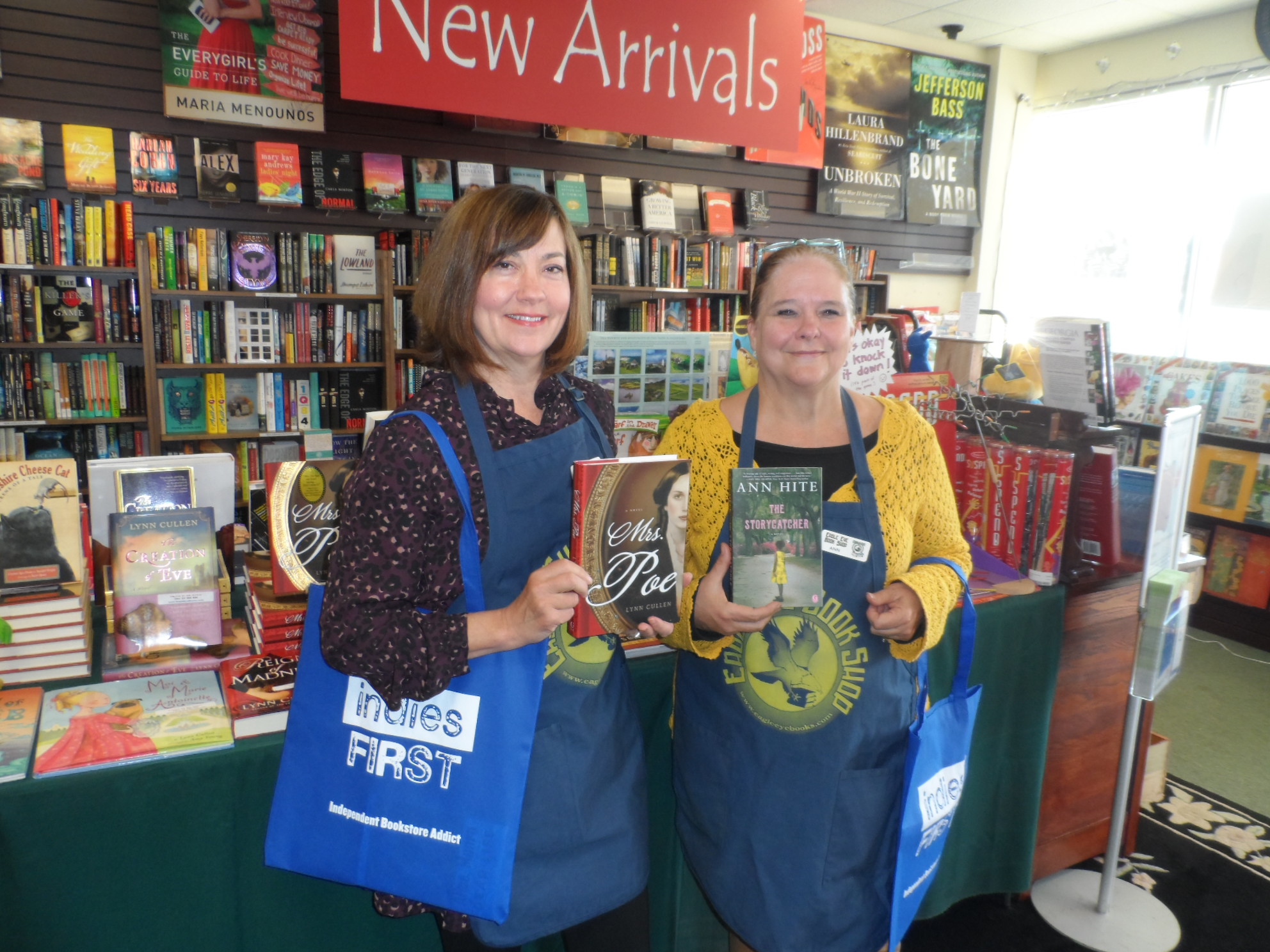 Lynn Cullen and Ann Hite at Eagle Eye Book Shop.