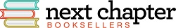 The Next Chapter Booksellers logo, which is the name of the store next to a stack of three books. 