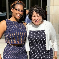 Noëlle Santos and Justice Sonia Sotomayor