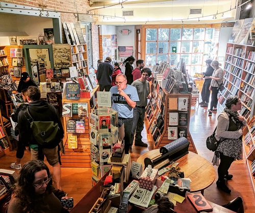 Customers at Octavia Books in New Orleans.