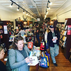 An interior view of Penguin Bookshop.