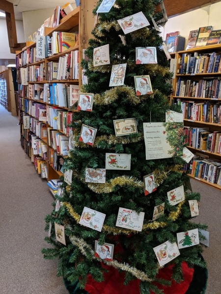 A Giving Tree at Second Flight Books.