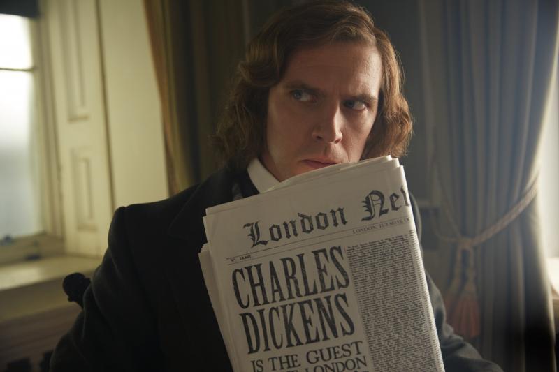 Dan Stevens plays Charles Dickens.