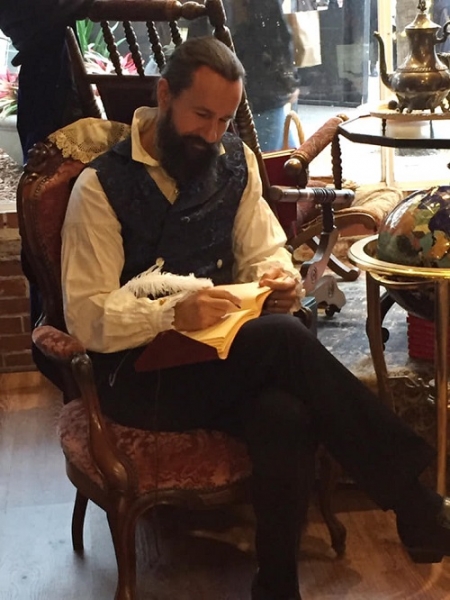 Mr. Dickens at The Book Loft.