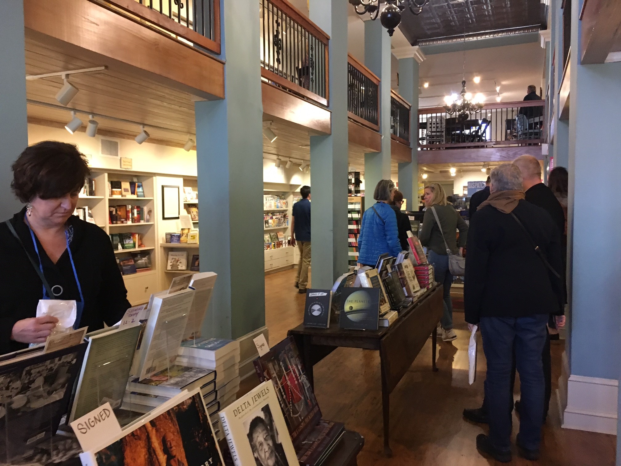 Booksellers visited Turnrow Book Co. on Monday.