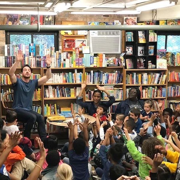 Weekly storytime at 57th Street Books