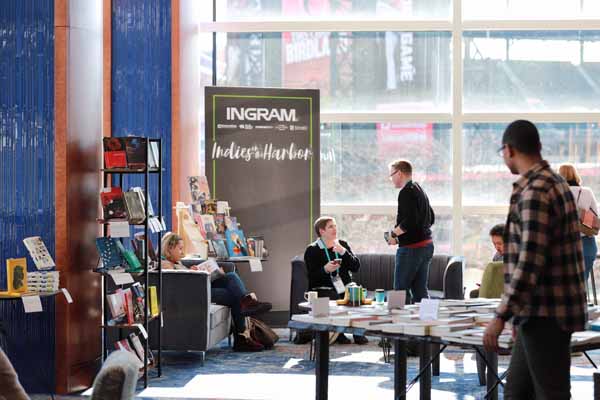 Lead sponsor Ingram invited indie booksellers to peruse titles at “Indies on the Harbor.”