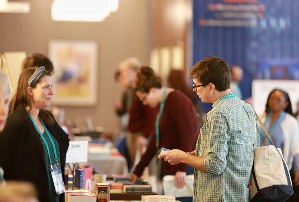 Booksellers meet with publishers during various face-to-face opportunities.