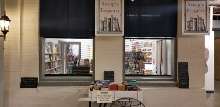 An exterior view of Aesop's Treasury