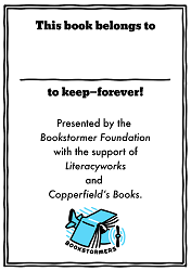 A book plate that students receive in their books.