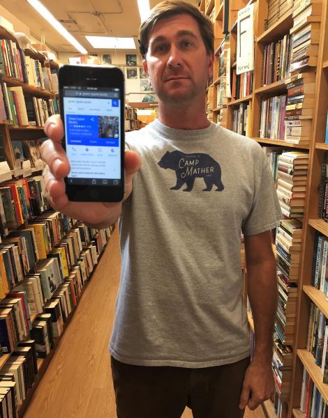 Pete Mulvihill of Green Apple Books uses Google My Business to help customers find his store.