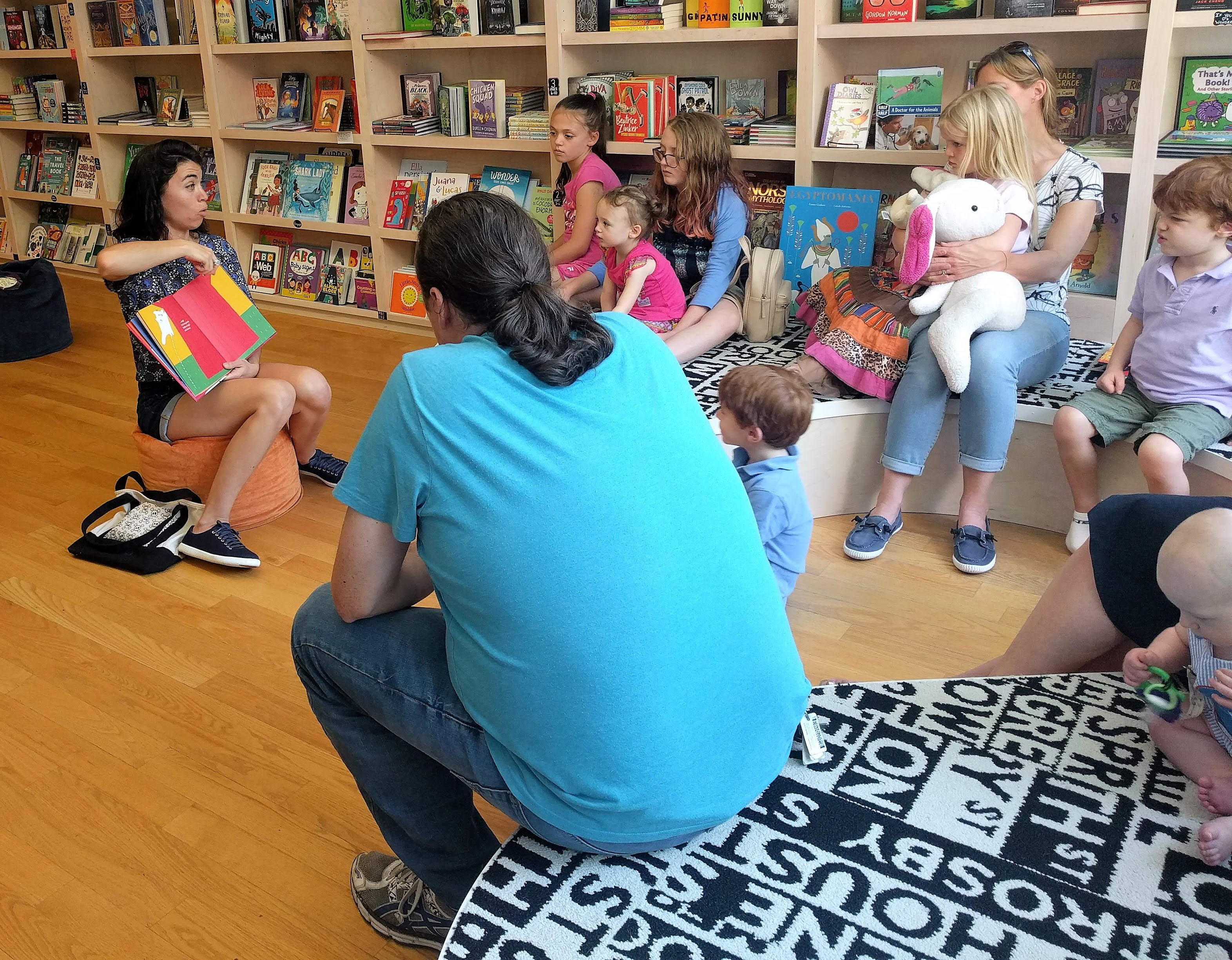 A special Independent Bookstore Day story time at Read With Me in Raleigh, North Carolina